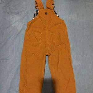 Carhartt bib overhauls incredible size 2T Flannel lined